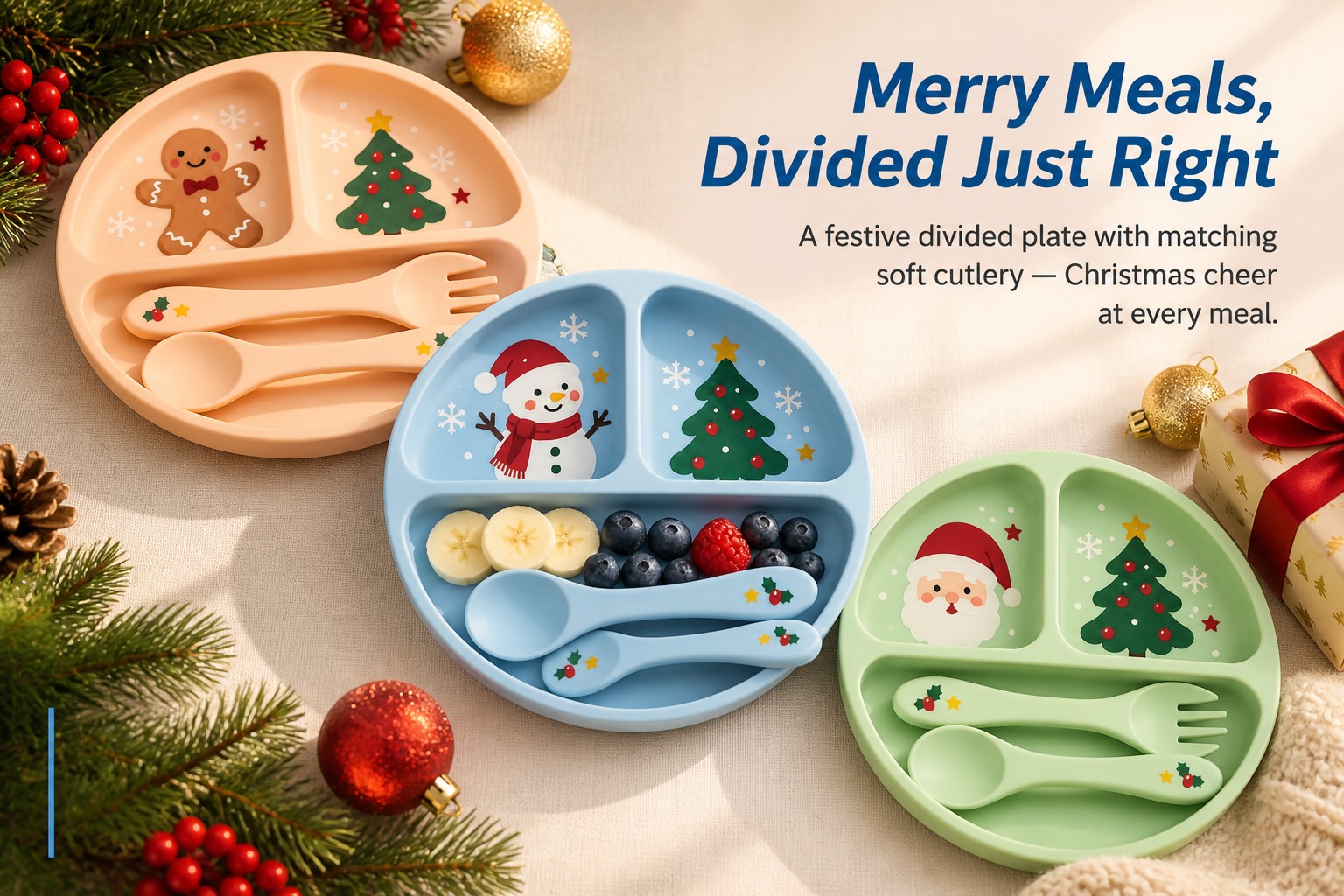 Conception en silicone douce, de qualit&eacute; alimentaire et festive
