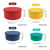 Bo&icirc;te &agrave; d&eacute;jeuner pliante ronde en Silicone de qualit&eacute; alimentaire, r&eacute;sistante aux hautes temp&eacute;ratures, bo&icirc;te &agrave; Bento Portable, offre sp&eacute;ciale