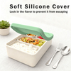 Bo&icirc;te &agrave; d&eacute;jeuner en Silicone de qualit&eacute; alimentaire, fabricant sans BPA, bo&icirc;te &agrave; Bento de bureau Portable et Durable pour adultes