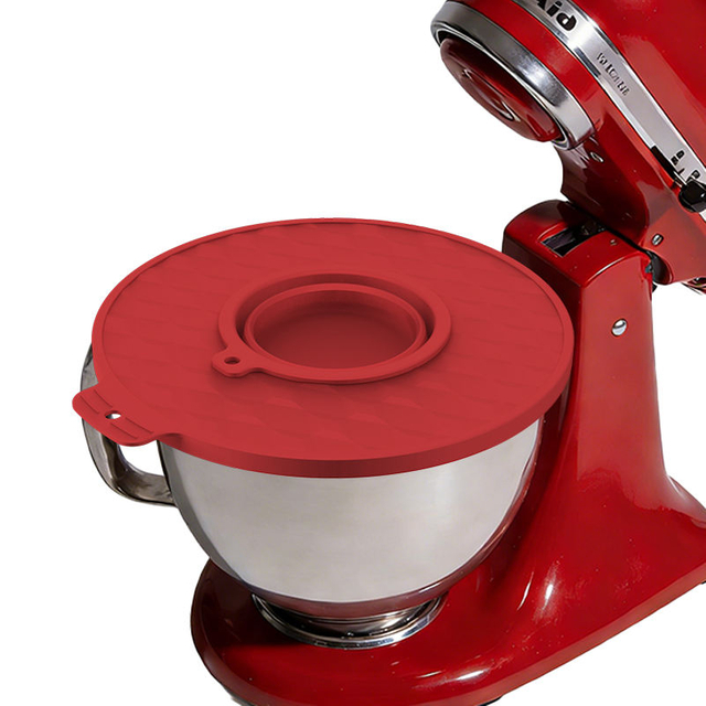 Couvercle de rev&ecirc;tement de bol en Silicone pour m&eacute;langeurs Kitchenaid, rev&ecirc;tement de bol de m&eacute;lange de 5 litres, couvercle de m&eacute;langeur de bols en Silicone r&eacute;utilisable pour boulangerie