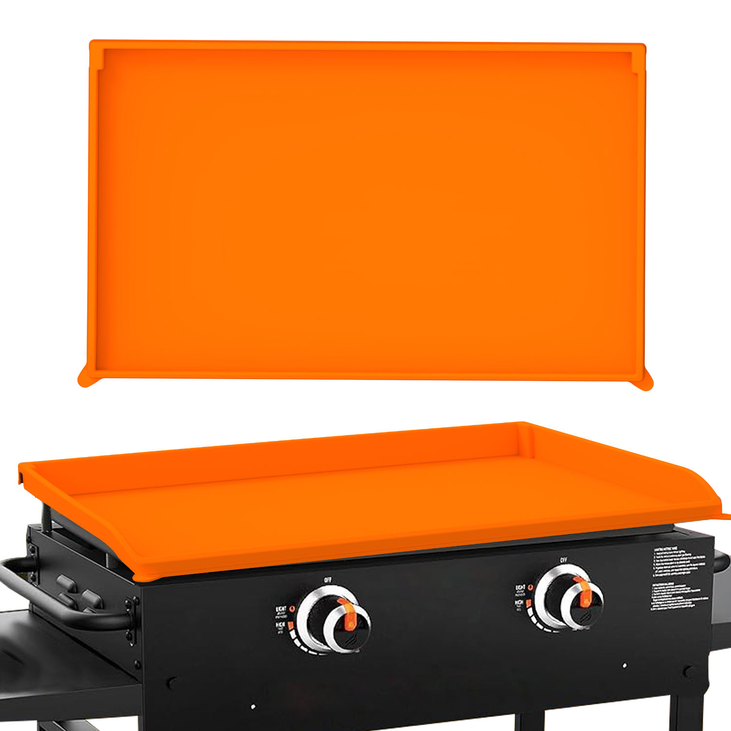 Esteras de silicona para hornear, cubierta antiadherente, estera para parrilla de barbacoa, cubierta de silicona para parrilla, estera protectora de silicona para Blackstone