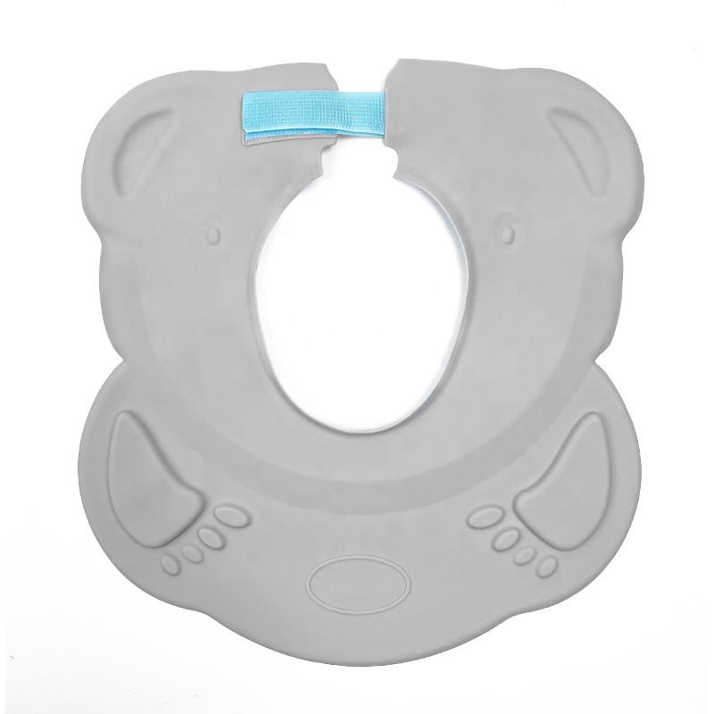 Gorro de ducha de silicona para protecci&oacute;n de ducha, champ&uacute; para ba&ntilde;o de beb&eacute; de silicona con junta de aire
