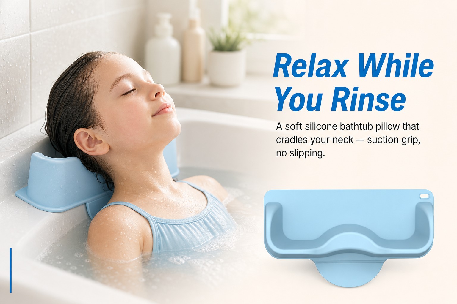 Dise&ntilde;o de silicona suave, flexible y que brinda soporte para el cuello