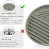 Meilleures ventes Silicone gamelle pour ingestion lente bol pour chien ventouses imperm&eacute;able tapis d'alimentation pour animaux de compagnie avec l&egrave;vres hautes avec ensemble de bol pour chien