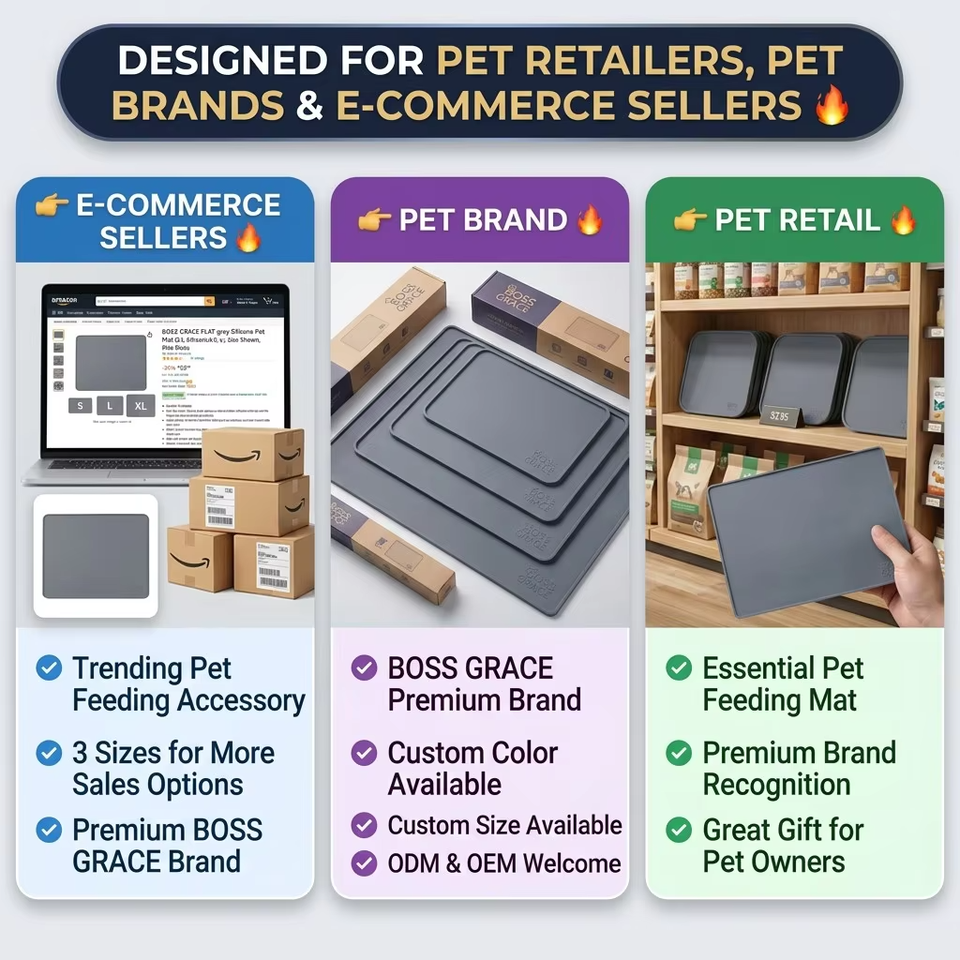 Et Mantel Individual para comida de perro, tapete para alimentaci&oacute;n de gatos, mantel individual para alimentaci&oacute;n de perros y gatos, mantel impermeable de silicona para cuenco para mascotas, tapetes comederos