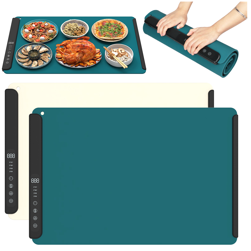 Wellfine シリコーンヒートパッド柔軟な折りたたみ多機能温度ホットボードマット食品用