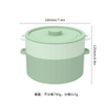 Cesta de silicona para microondas de Corea, olla de vapor para horno, cuenco seguro, olla para cocinar al vapor de verduras de calidad alimentaria