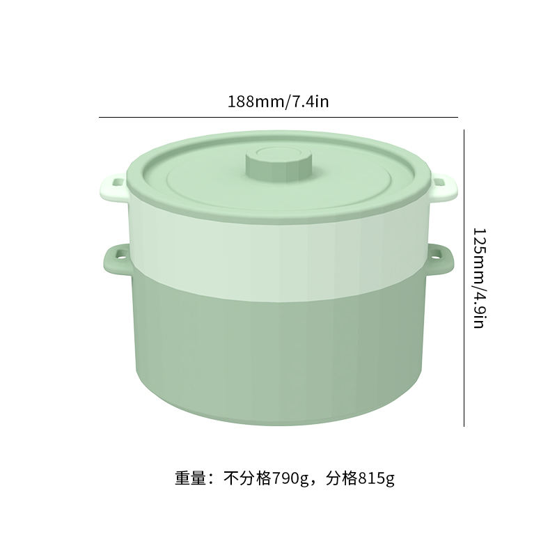 Cesta de silicona para microondas de Corea, olla de vapor para horno, cuenco seguro, olla para cocinar al vapor de verduras de calidad alimentaria