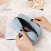 Pochette de rangement en Silicone Durable avec fermeture &eacute;clair, sac de rangement de cosm&eacute;tiques Portable &agrave; la mode avec poign&eacute;e, organisateur de maquillage pour petits articles