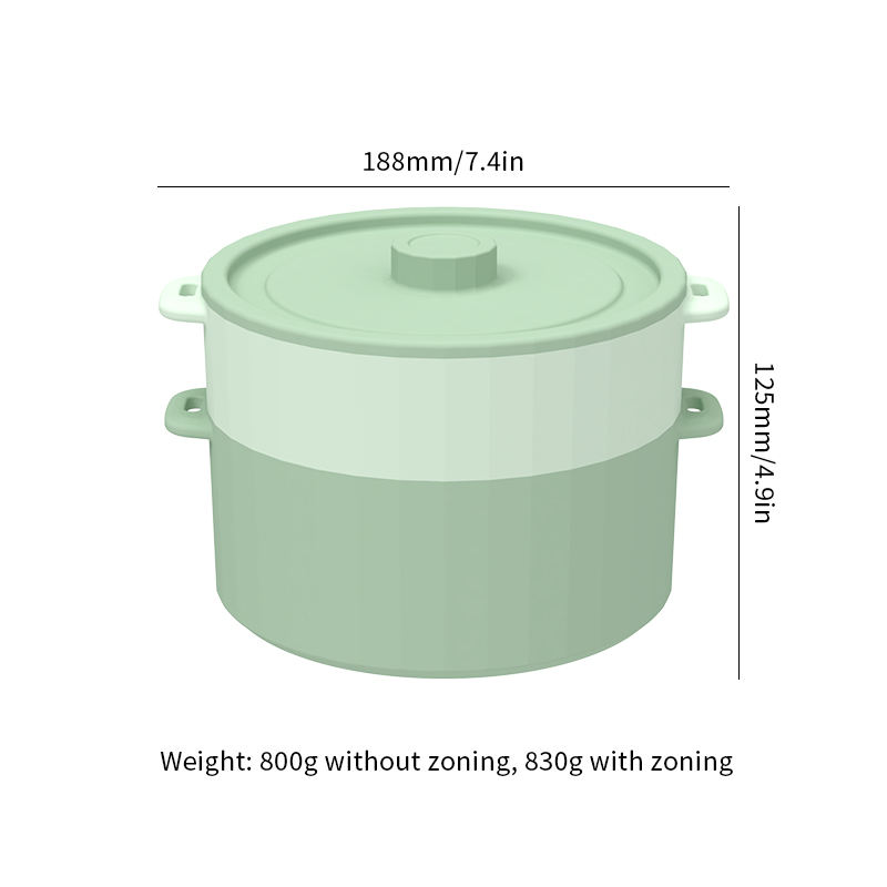 Cuenco del vapor del pote del silic&oacute;n del pote de la cocina del vapor del vapor de la comida del silic&oacute;n de las nuevas llegadas 2025