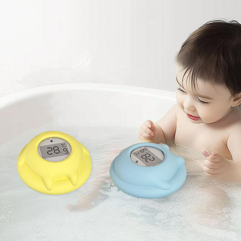Dispositivo de medici&oacute;n de temperatura del term&oacute;metro del agua del beb&eacute; reci&eacute;n nacido del silic&oacute;n flotante de Digitaces para el ba&ntilde;o casero