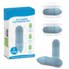 Wellfine-cepillo de dientes de silicona de grado alimenticio para dedos de perros, se adapta a la mayor&iacute;a de los dedos, cepillo de limpieza de dientes para perros y gatos