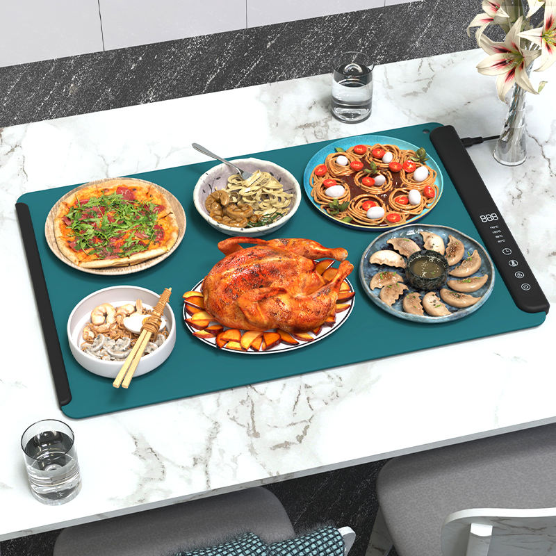 Estera de silicona para hornear, bandeja el&eacute;ctrica ajustable para calentar alimentos, Control de temperatura, accesorios de cocina, estera de silicona para calentar alimentos
