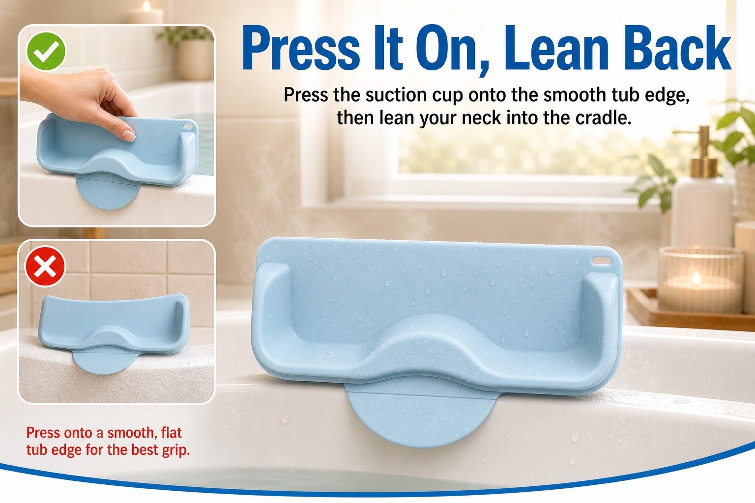 Ajuste universal para ba&ntilde;eras, azulejos y paredes de ducha