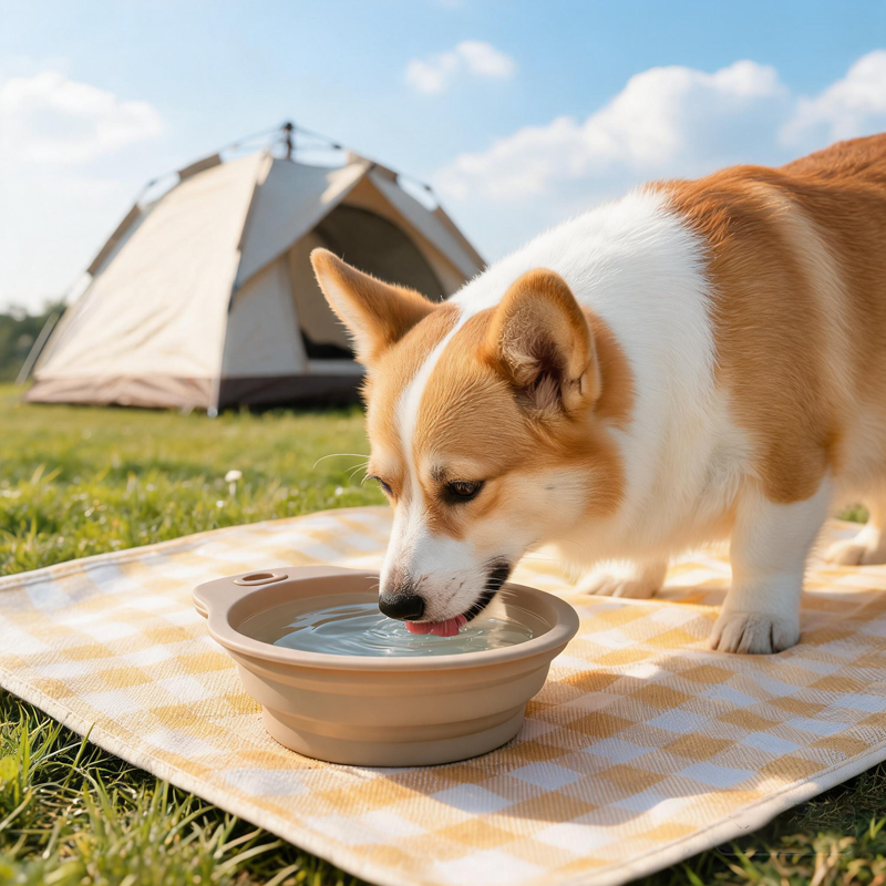 Cuenco plegable port&aacute;til para perros, sin BPA, TPE ABS, cuenco plegable para mascotas, alimentador port&aacute;til para perros con altura ajustable para viajes