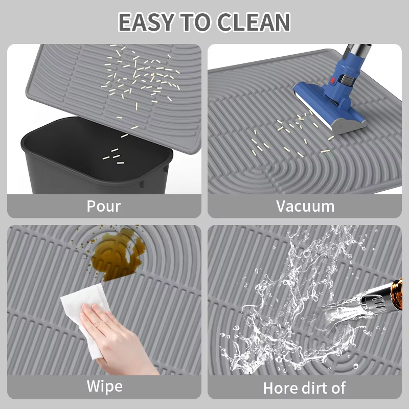 Tapis d'alimentation en boue de diatom&eacute;e pour animaux de compagnie en Silicone de premier rang tapis d'alimentation absorbant et r&eacute;sistant aux &eacute;claboussures pour chat et chien pour animaux de compagnie
