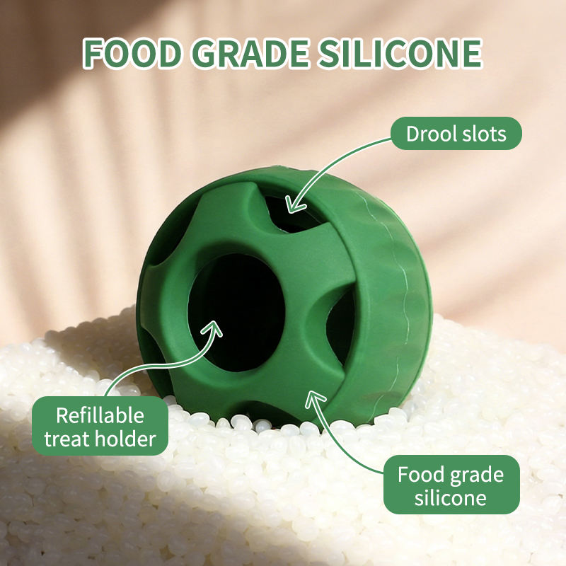 Wellfine – boule &agrave; m&acirc;cher en Silicone &eacute;cologique pour chien, plateau &agrave; friandises durable, lavable au lave-vaisselle, plateau &agrave; l&eacute;cher r&eacute;utilisable