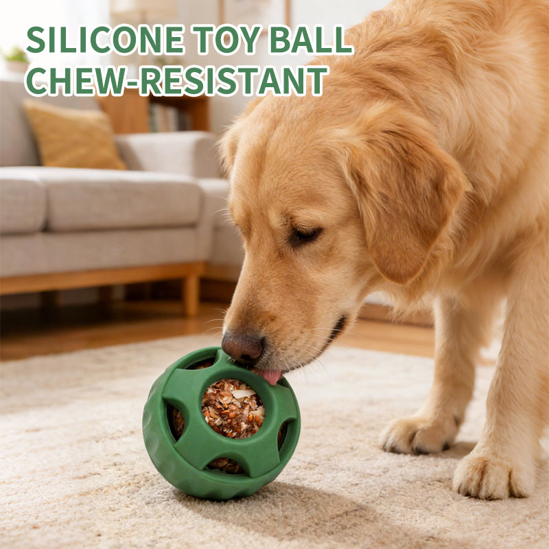 Wellfine – boule &agrave; m&acirc;cher en Silicone &eacute;cologique pour chien, plateau &agrave; friandises durable, lavable au lave-vaisselle, plateau &agrave; l&eacute;cher r&eacute;utilisable