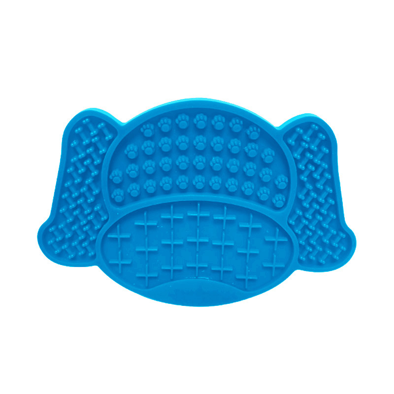 Cuenco moderno de silicona para mascotas con funci&oacute;n autom&aacute;tica, Base de succi&oacute;n de patr&oacute;n s&oacute;lido, estera para lamer lentamente, para hidrataci&oacute;n, alimentaci&oacute;n de perros y gatos