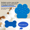 Cuenco moderno de silicona para mascotas con funci&oacute;n autom&aacute;tica, Base de succi&oacute;n de patr&oacute;n s&oacute;lido, estera para lamer lentamente, para hidrataci&oacute;n, alimentaci&oacute;n de perros y gatos
