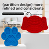 Bol moderne en Silicone pour animaux de compagnie, avec fonction automatique, Base d'aspiration &agrave; motif solide, tapis &agrave; l&eacute;chage lent pour l'hydratation de l'alimentation des chiens et des chats