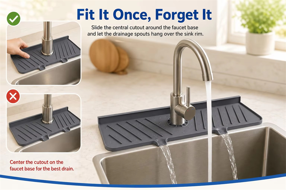 <span style='font-family:inter;'><span style='color:#2f4a52;'><strong>Ajustement universel pour les robinets de cuisine modernes</strong></span></span><link href='https://fonts.googleapis.com/css?family=Inter' rel='stylesheet' type='text/css' />