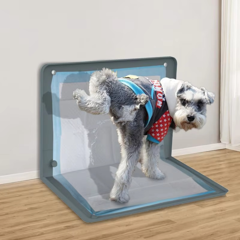 Grand tapis de pipi d'entra&icirc;nement r&eacute;utilisable pour chiot, pot pour chien, plateau de support en silicone pour toilettes pour animaux de compagnie