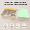 Bo&icirc;te &agrave; d&eacute;jeuner en Silicone de qualit&eacute; alimentaire, fabricant sans BPA, bo&icirc;te &agrave; Bento de bureau Portable et Durable pour adultes
