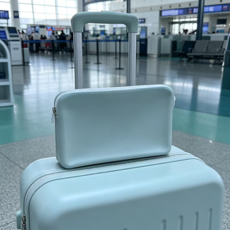 Sac de rangement de toilette en Silicone polyvalent de grande capacit&eacute; &agrave; la mode, sac &agrave; cosm&eacute;tiques de voyage Portable avec fermeture &agrave; glissi&egrave;re