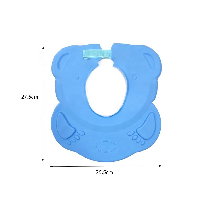 Gorro de ducha de silicona para protecci&oacute;n de ducha, champ&uacute; para ba&ntilde;o de beb&eacute; de silicona con junta de aire
