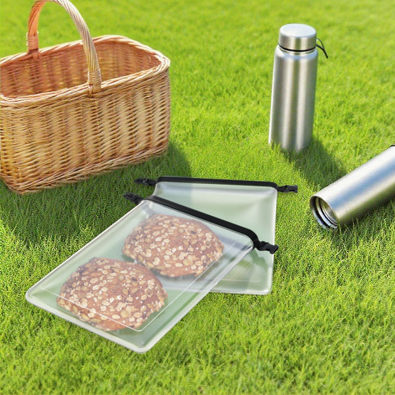 Bolsa de silicona para mantenimiento fresco de alto rango, envasado al vac&iacute;o de alimentos al vac&iacute;o, bolsa autosellante, bolsa de almacenamiento de alimentos congelados para sopa alta