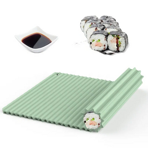 Wellfine BPA 무료 DIY 스시 만들기 도구 식품 학년 DIY 실리콘 스시 롤 매트 실리콘 스시 매트