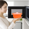 Utensilio de cocina con logotipo personalizado, recipiente de silicona para cocinar de forma segura, vaporizador de alimentos, horno microondas, recipiente de silicona