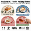 Mantel individual navide&ntilde;o de silicona - Estera de mesa antideslizante impermeable
