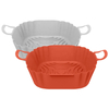 Olla de silicona para freidora de aire de 8 pulgadas - Revestimiento reutilizable apto para alimentos