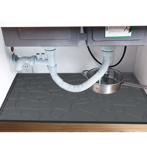 Alfombrillas antideslizantes para armario de cocina, venta al por mayor, alfombrillas de mesa, almohadilla de silicona, silicona impermeable debajo del fregadero del ba&ntilde;o, alfombrilla para armario