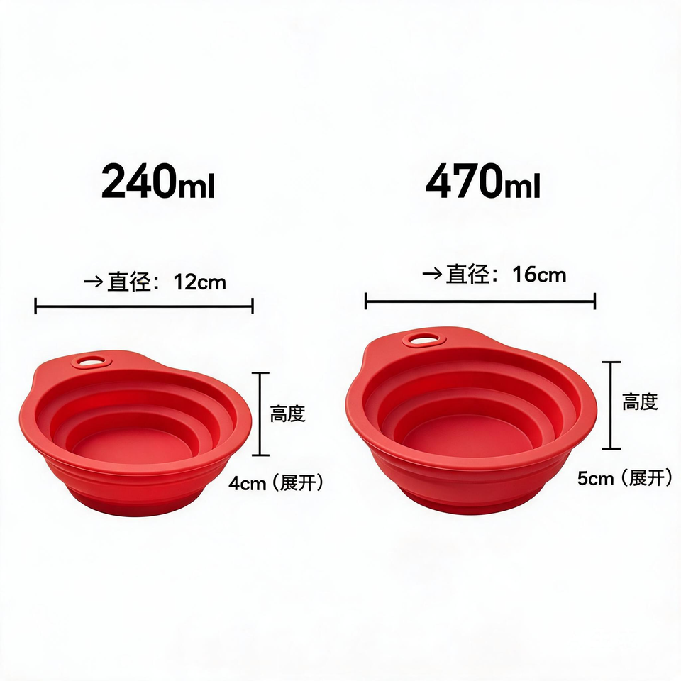 Cuenco plegable port&aacute;til para perros, sin BPA, TPE ABS, cuenco plegable para mascotas, alimentador port&aacute;til para perros con altura ajustable para viajes