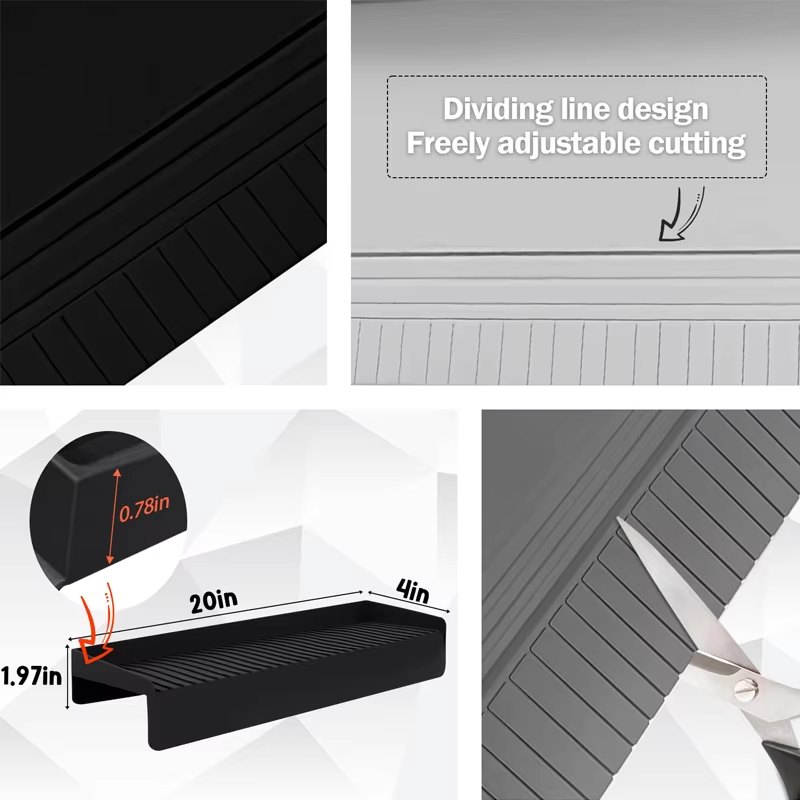 Protector contra salpicaduras para fregadero de cocina, alfombrilla de silicona de primera calidad para drenaje del fregadero