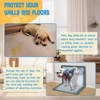 Grand tapis de pipi d'entra&icirc;nement r&eacute;utilisable pour chiot, pot pour chien, plateau de support en silicone pour toilettes pour animaux de compagnie