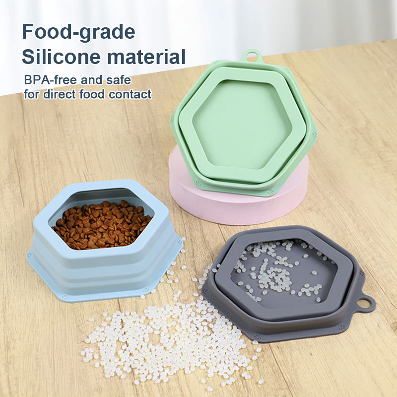 2025 새로운 도착 Bpa 무료 실리콘 애완 동물 그릇 느린 음식 먹이 OEM 도매 휴대용 피더 개 그릇