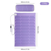 2027 Tendencia Masajeador de cuello Almohadilla plegable de silicona Dispositivo de estera de masaje de hombros vibratorio el&eacute;ctrico inal&aacute;mbrico