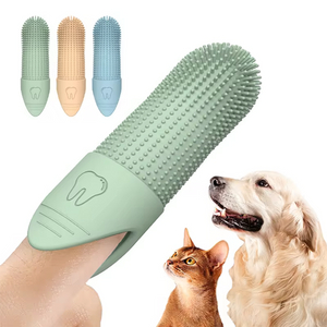Brosse &agrave; dents pour animaux de compagnie, nouvel arrivage, brosse &agrave; dents &agrave; doigts pour chien et chat, nettoyage dentaire, manchon de doigt, outil de nettoyage buccal, fournitures pour animaux de compagnie