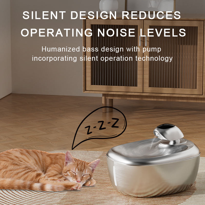 Fontaine automatique pour chat, distributeur d'eau intelligent pour animaux de compagnie, avec batterie, sans pompe &agrave; eau, s&eacute;paration de l'eau, bol pour chat et chien, nouveaut&eacute; 2025