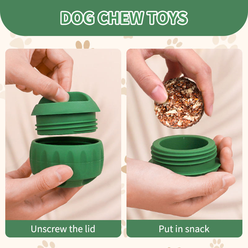 Wellfine – boule &agrave; m&acirc;cher en Silicone &eacute;cologique pour chien, plateau &agrave; friandises durable, lavable au lave-vaisselle, plateau &agrave; l&eacute;cher r&eacute;utilisable
