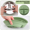 Nouveaut&eacute;s 304 couvercle en Silicone en acier inoxydable bol d'alimentation pour b&eacute;b&eacute; bol pour enfants bol pour enfants en acier inoxydable color&eacute; de qualit&eacute; alimentaire