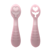 음식 급료 BPA는 아기에게 먹이는 주문 식기류 세트 실리콘 신생 아기 먹는 숟가락 세트를 해방합니다
