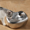 Fontaine automatique pour chat, distributeur d'eau intelligent pour animaux de compagnie, avec batterie, sans pompe &agrave; eau, s&eacute;paration de l'eau, bol pour chat et chien, nouveaut&eacute; 2025