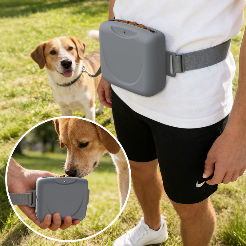 シリコーンペットファニーパック犬猫給餌トレーニングスナック屋外バッグおやつ犬ポーチウォーキングバッグ