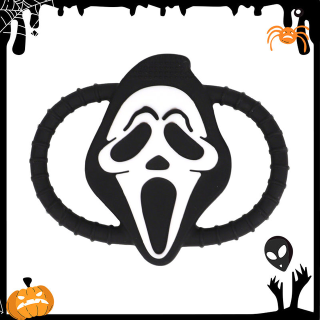 Juguete suave unisex de Teether de la calabaza de Halloween de la salud del silic&oacute;n del OEM del nuevo estilo para los ni&ntilde;os