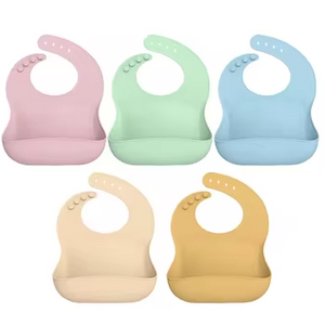 El cuarto de ni&ntilde;os suministra el babero de encargo del beb&eacute; BPA libera al beb&eacute; impermeable del color de la forma que alimenta los baberos del beb&eacute; del silic&oacute;n
